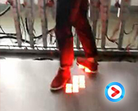 [video] of floor tile of the LED screen